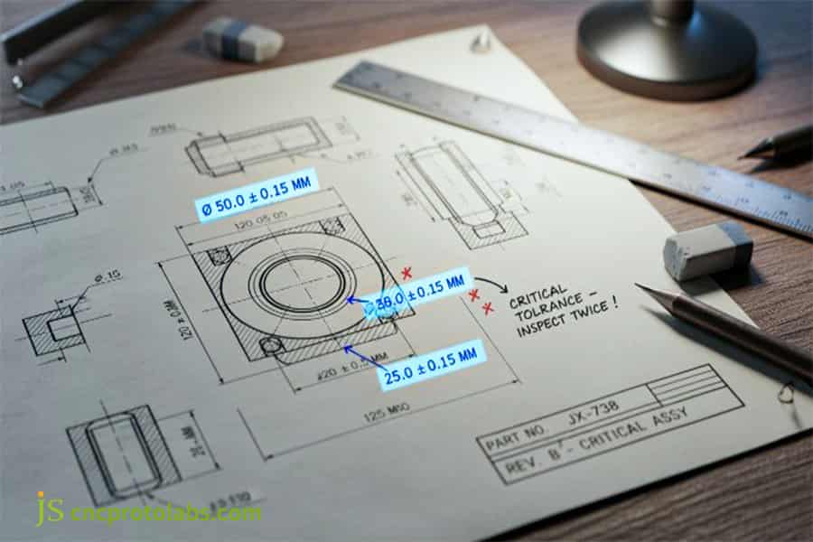 tolerance of cnc milling machine parts